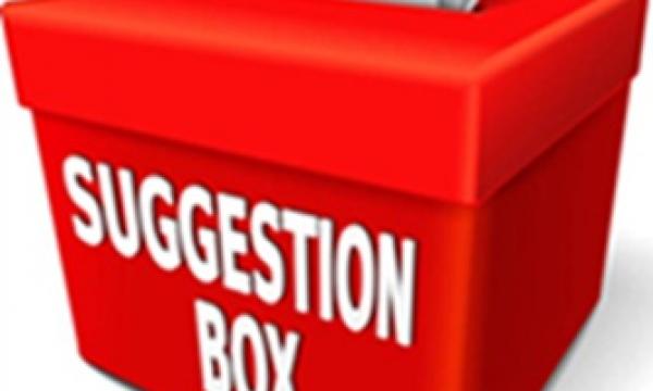 Casella e-mail per suggerimenti.