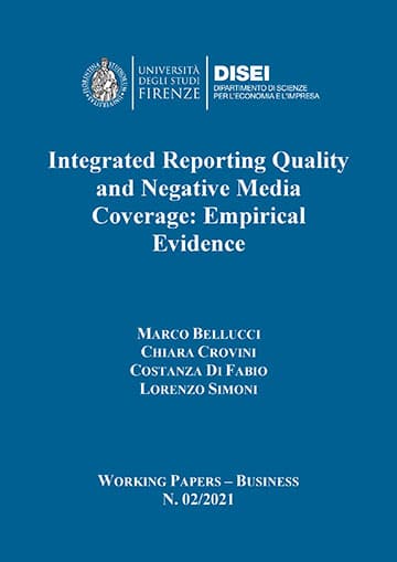 Integrated Reporting quality and negative media coverage: empirical evidence (Bellucci et al., 2021)