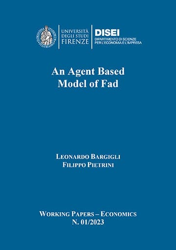 An Agent Based Model of Fad (Bargigli and Pietrini, 2023)