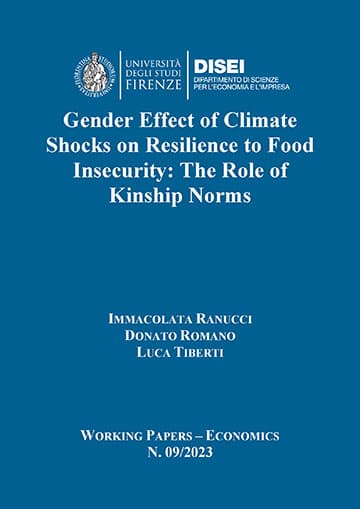 Gendered Effect of Climate Shocks on Resilience to Food Insecurity: the Role of Kinship Norms (Ranucci et al., 2023)