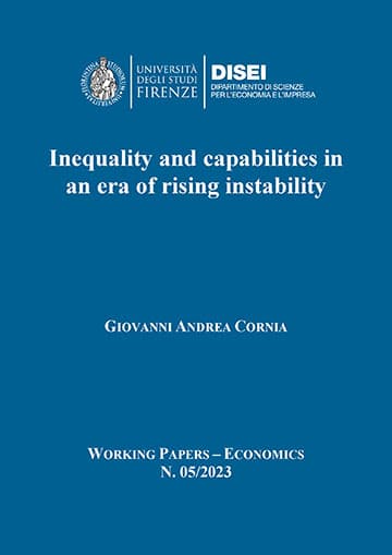 Inequality and capabilities in an era of rising instability (Cornia, 2023)