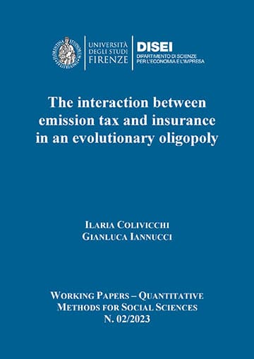 The interaction between emission tax and insurance in an evolutionary oligopoly (Colivicchi and Iannucci, 2023)